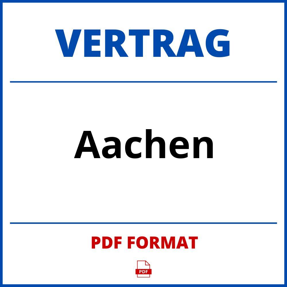 Aachen Vertrag