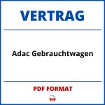 Adac Gebrauchtwagen Vertrag PDF