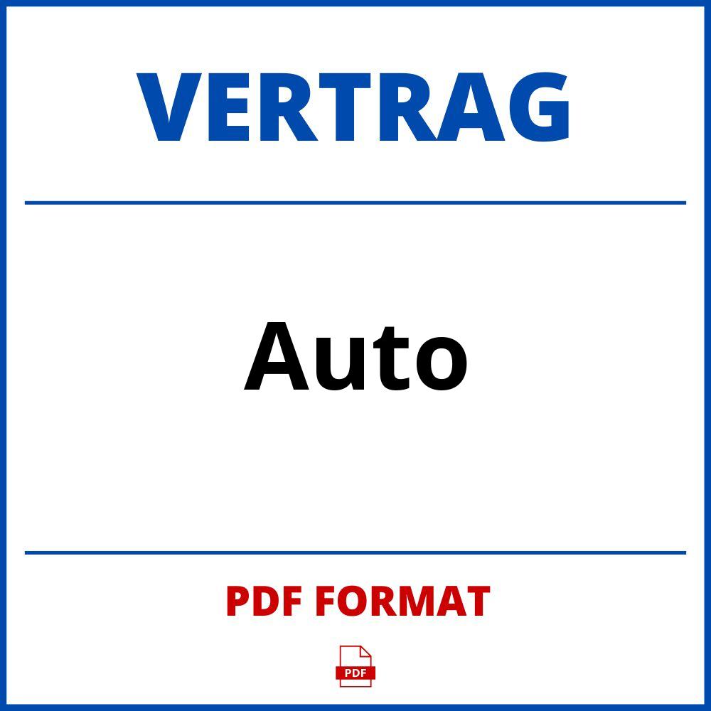 Auto Vertrag