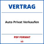 Auto Privat Verkaufen Vertrag PDF