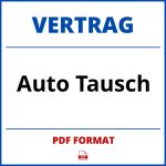 Auto Tausch Vertrag PDF