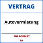 Autovermietung Vertrag PDF