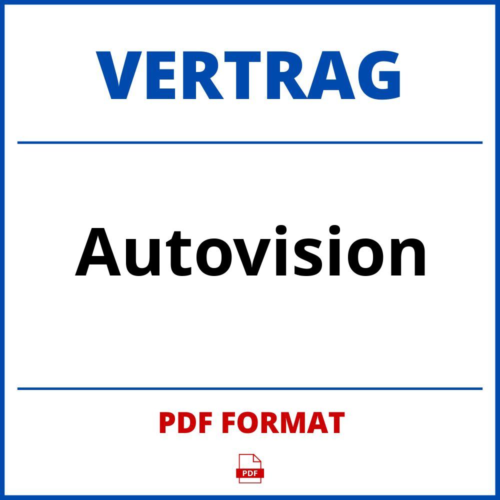 Autovision Vertrag