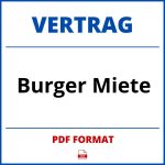 Bürger Miete Vertrag PDF