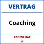 Coaching Vertrag PDF