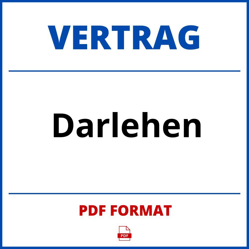 Darlehen Vertrag