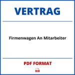 Firmenwagen An Mitarbeiter Vertrag PDF