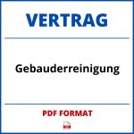 Gebauderreinigung Vertrag PDF