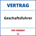 Geschäftsführer Vertrag PDF