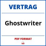 Ghostwriter Vertrag PDF