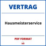 Hausmeisterservice Vertrag PDF