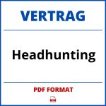 Headhunting Vertrag PDF