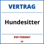 Hundesitter Vertrag PDF