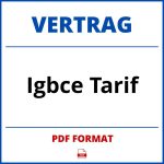 Igbce Tarif Vertrag PDF