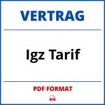 Igz Tarif Vertrag PDF