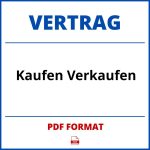 Kaufen Verkaufen Vertrag PDF