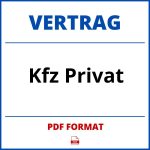 Kfz Privat Vertrag PDF