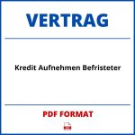 Kredit Aufnehmen Befristeter Vertrag PDF