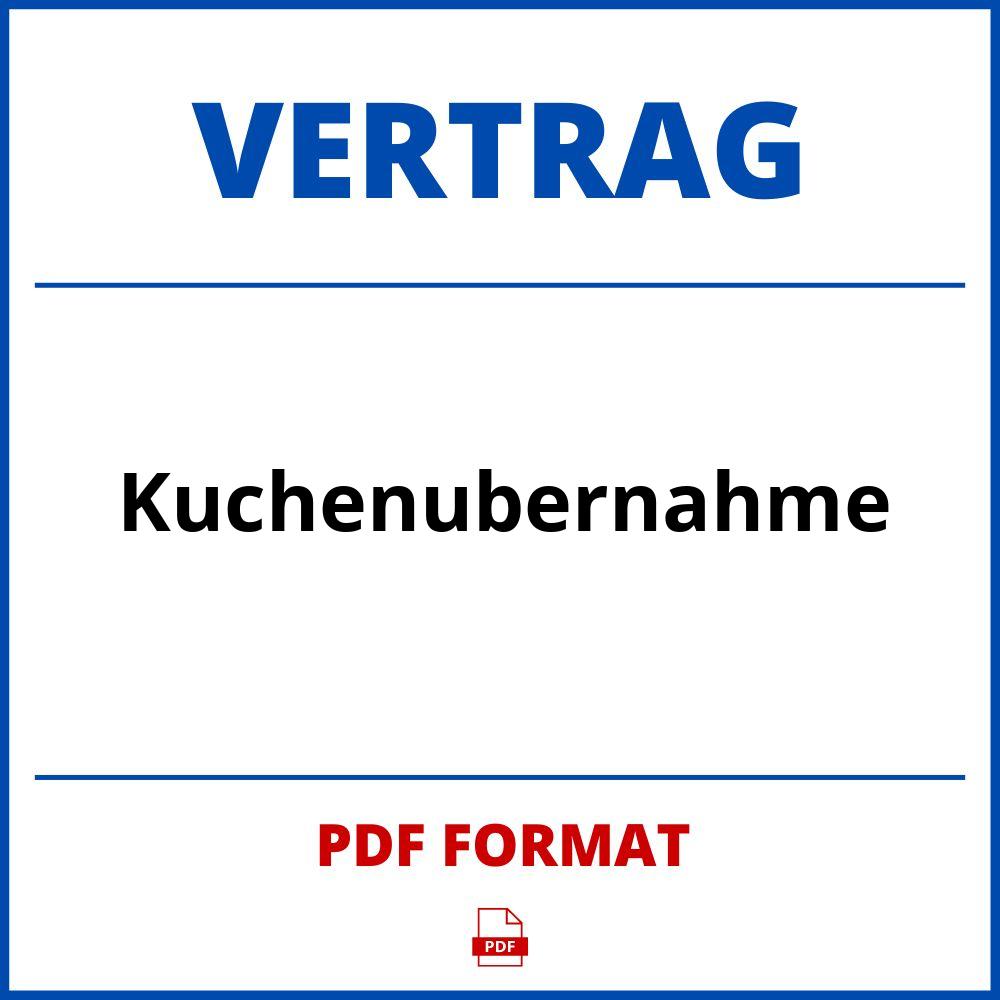 Küchenübernahme Vertrag