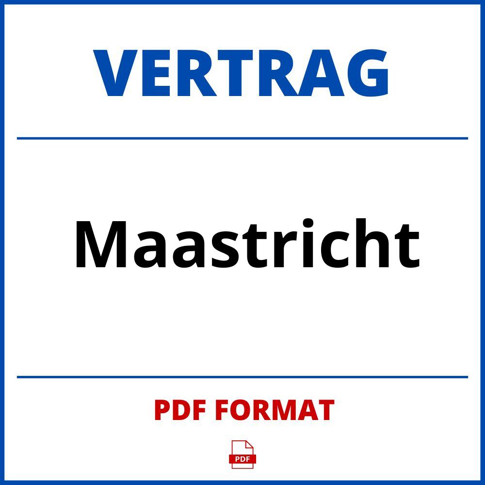 Maastricht Vertrag