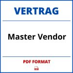 Master-Vendor Vertrag PDF