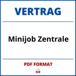 Minijob Zentrale Vertrag PDF