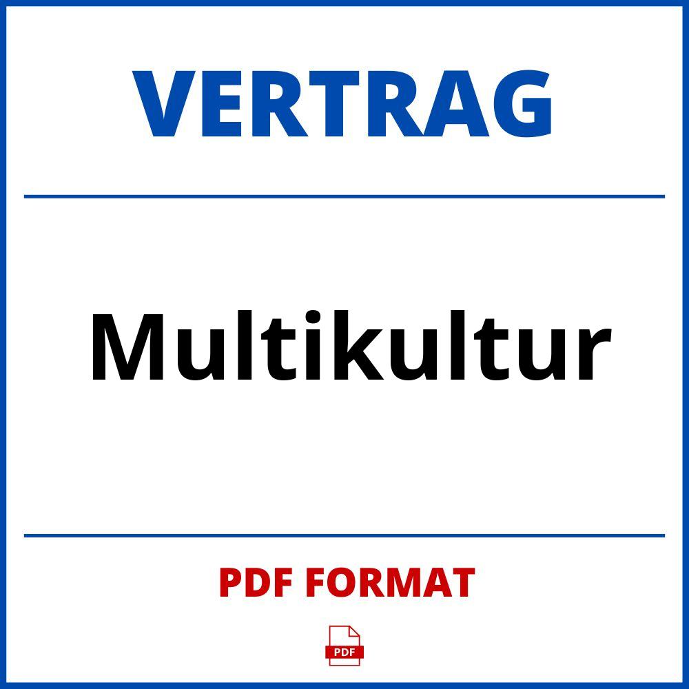 Multikultur Vertrag