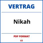 Nikah Vertrag PDF