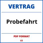 Probefahrt Vertrag PDF