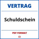 Schuldschein Vertrag PDF