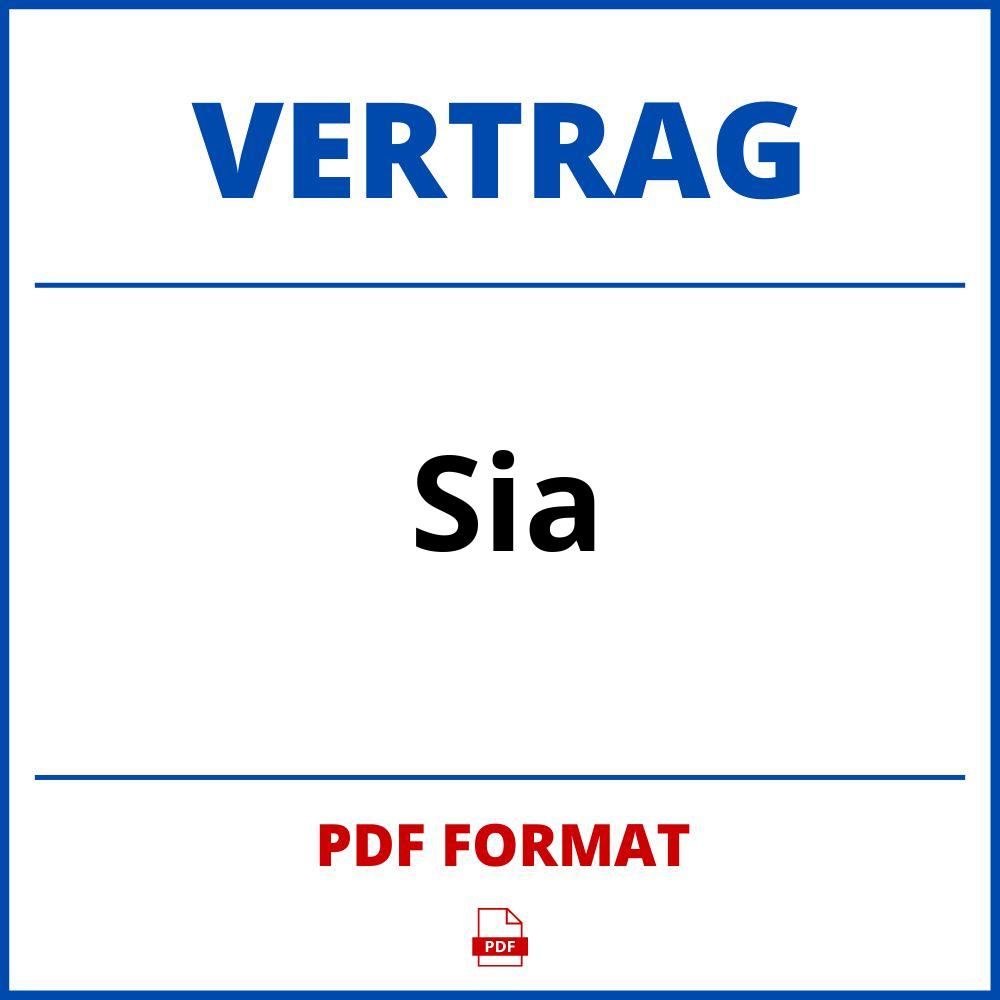 Sia Vertrag