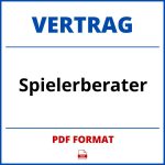 Spielerberater Vertrag PDF