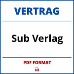 Sub Verlag Vertrag PDF