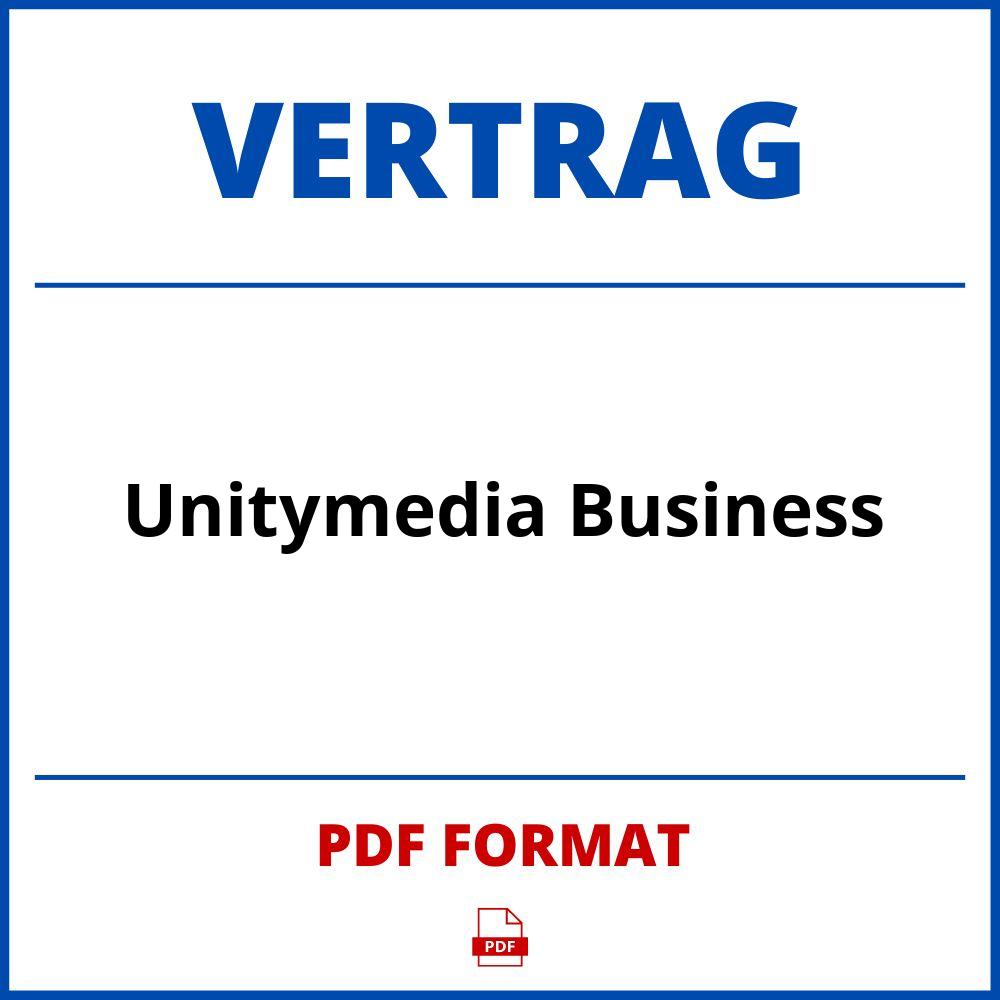 Unitymedia Business Vertrag