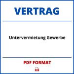 Untervermietung Gewerbe Vertrag PDF