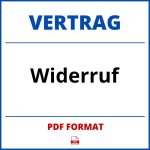 Widerruf Vertrag PDF