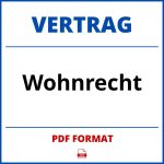 Wohnrecht Vertrag PDF