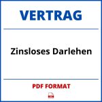 Zinsloses Darlehen Vertrag PDF